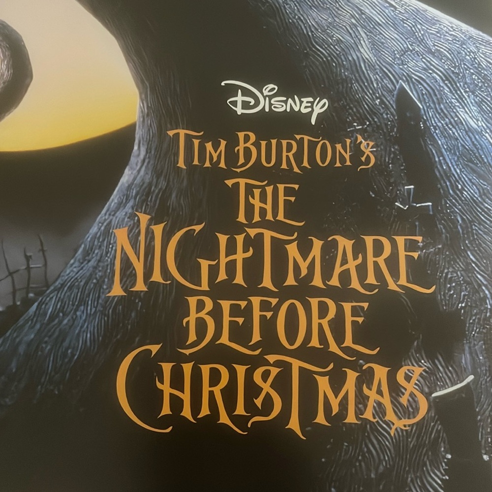 Nightmare Before Christmas Poster 2024 Rerelease 2-Siding NBC/Agatha Disney Tim - Picture 6 of 9